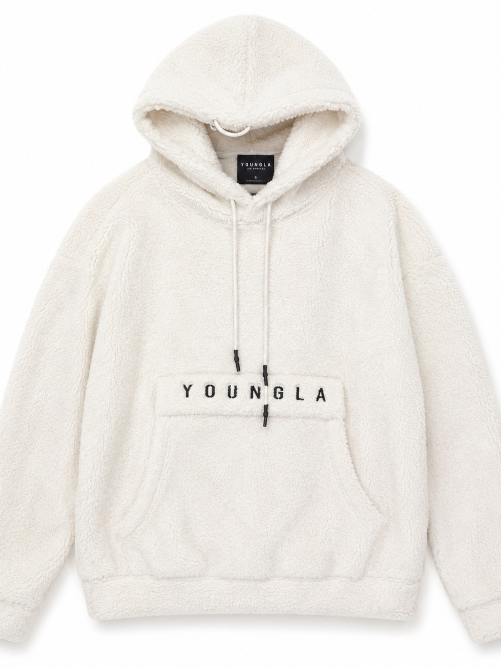 YoungLA Off-White Plush Sherpa Hoodie